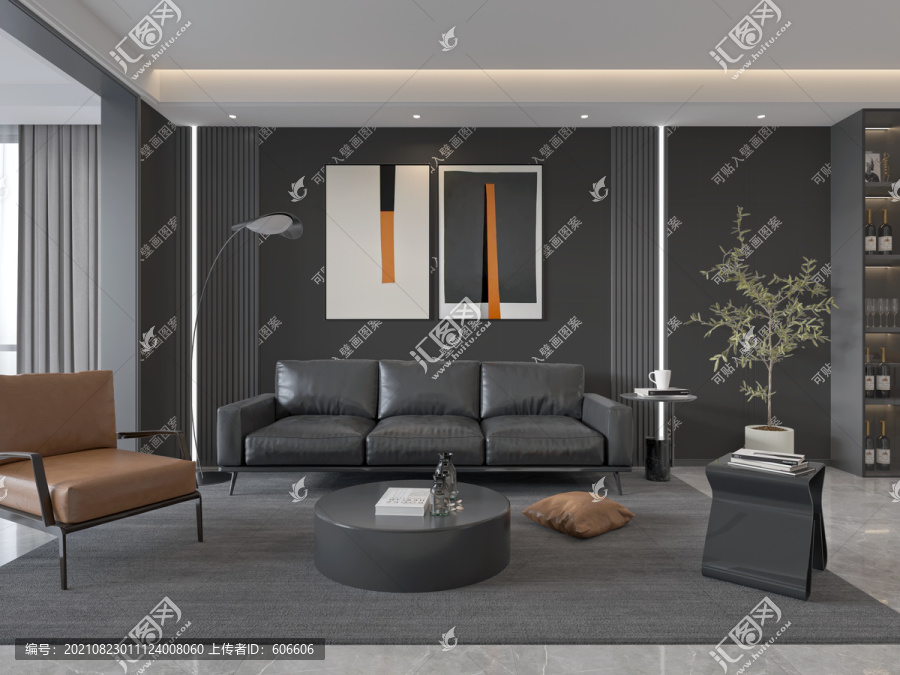 現(xiàn)代客廳墻布壁畫(huà)背景效果圖