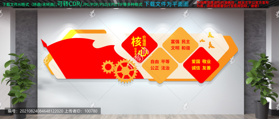 核心價值觀文化墻
