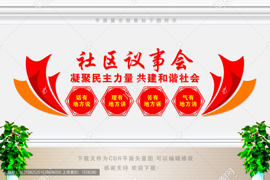 社區(qū)議事會(huì)展板
