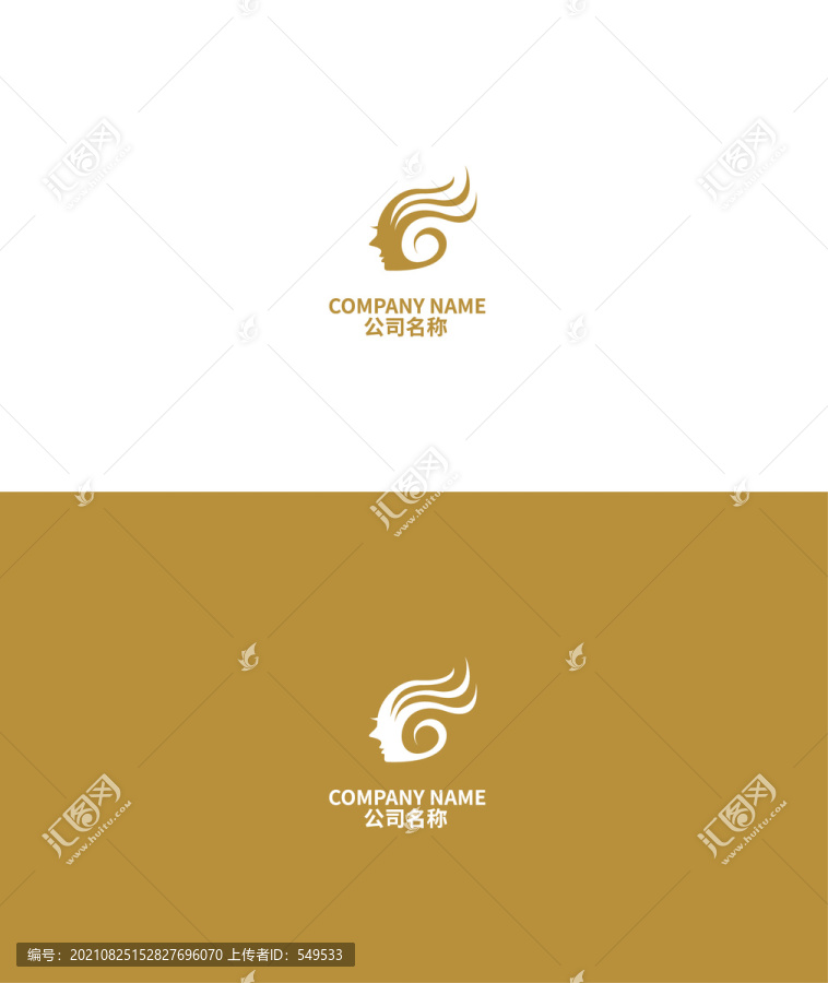 美女美發(fā)logo