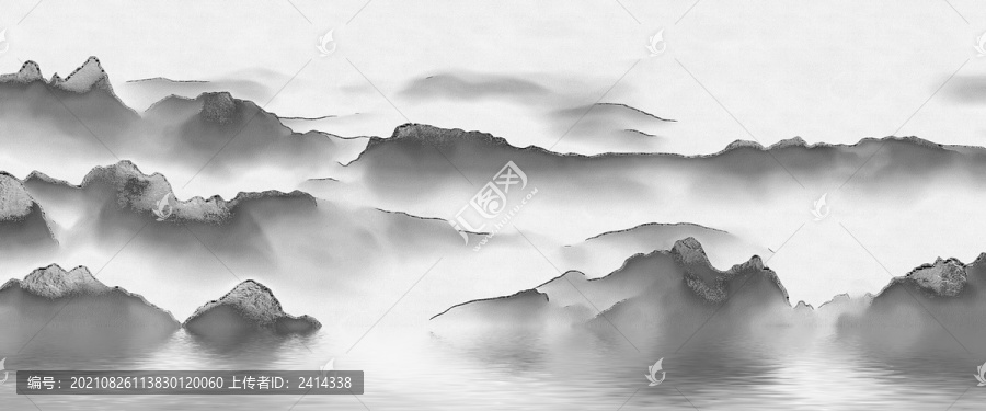 中國(guó)風(fēng)水墨山水背景