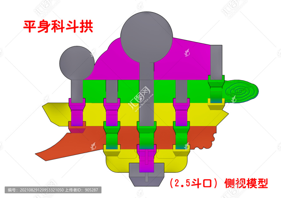 平身科斗拱