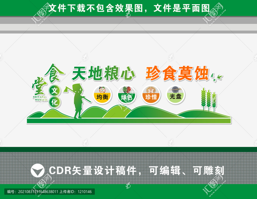 食堂文化墻