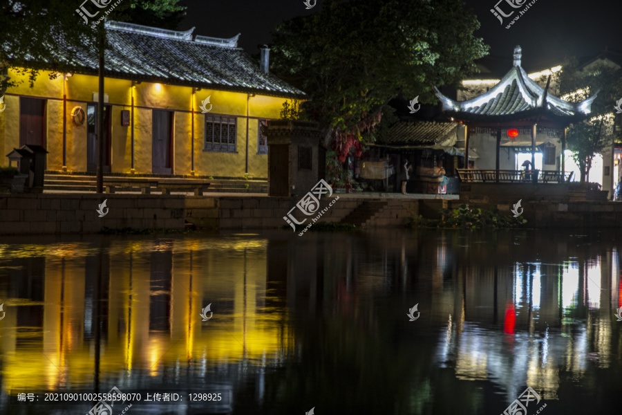 西塘古镇建筑唯美夜景