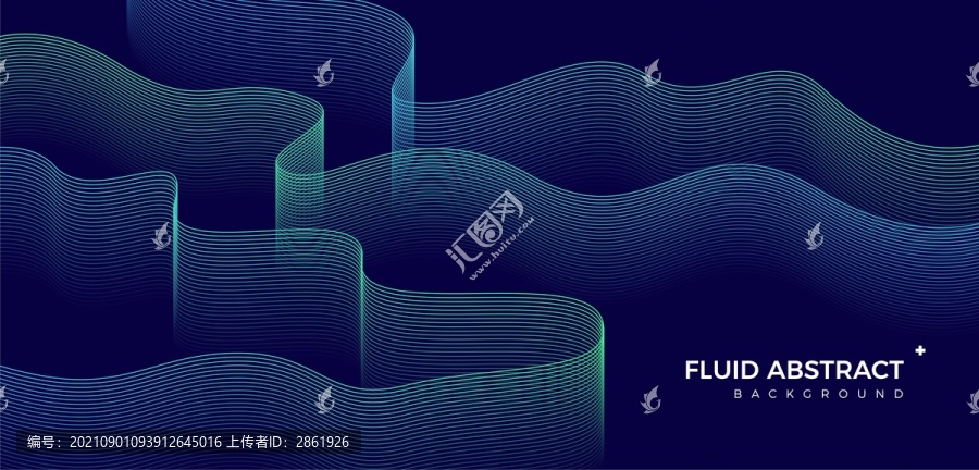 時尚動感商業(yè)流體漸變線條