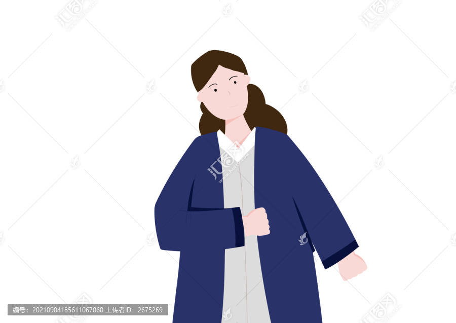 穿著制服的女人