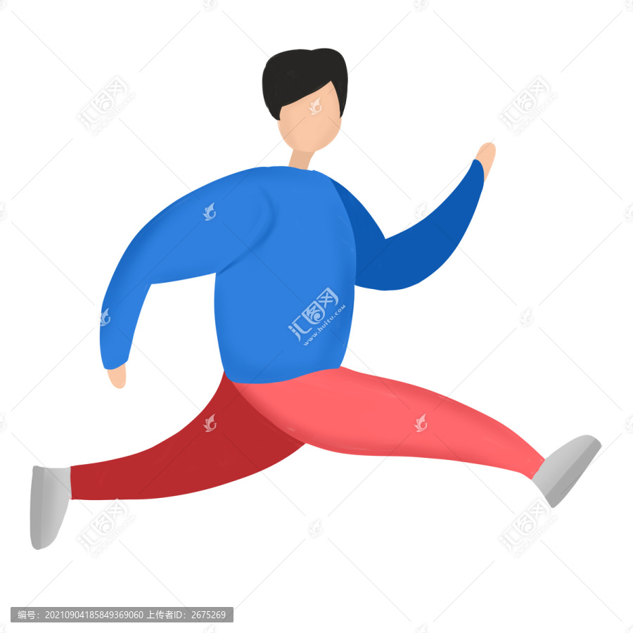 跑步的男人