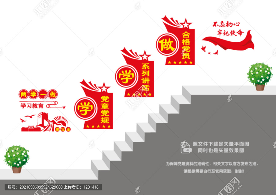 兩學(xué)一做階梯墻
