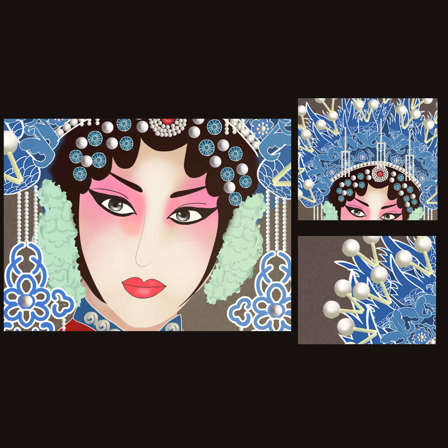 京劇花旦人物