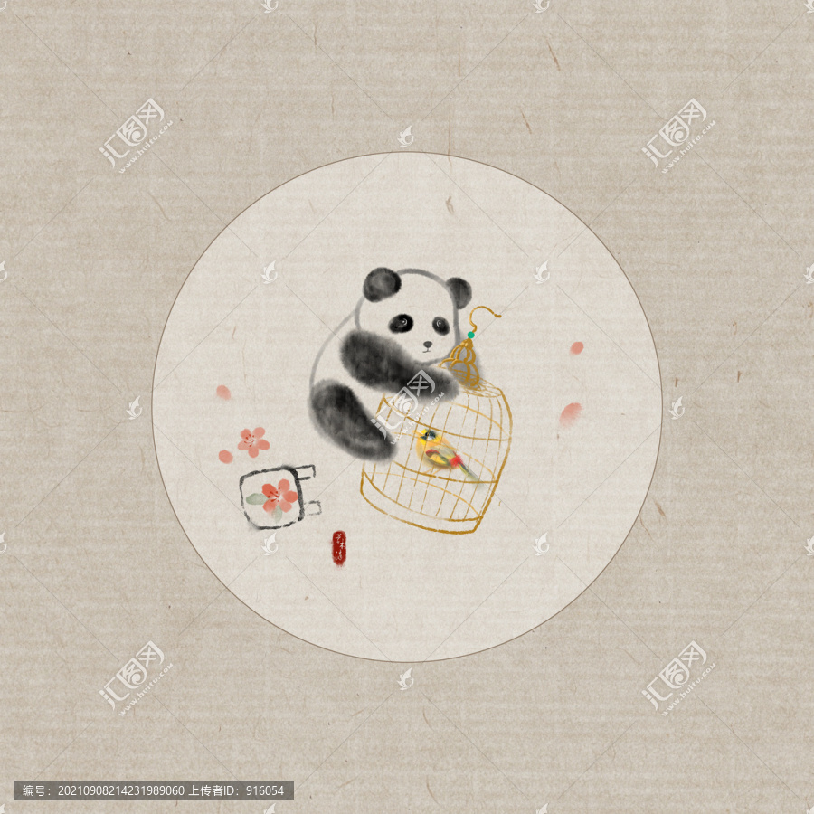 國(guó)畫(huà)熊貓