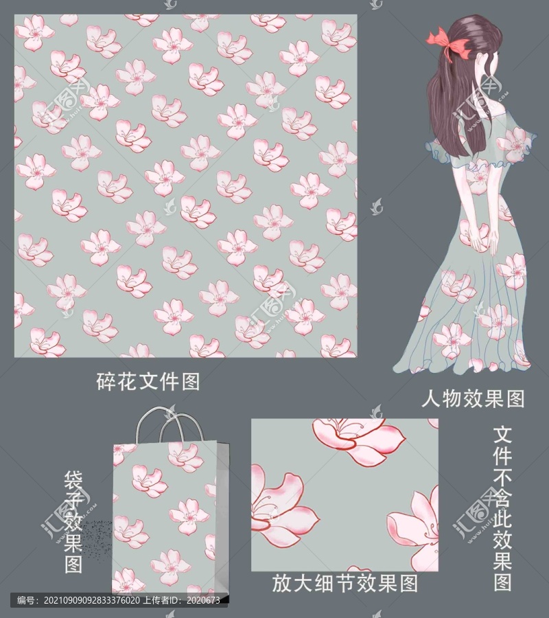 服裝小碎花