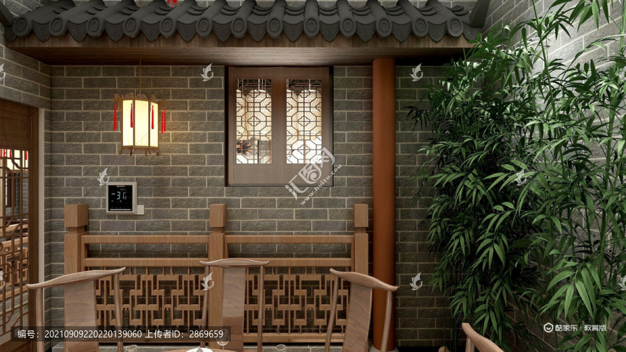中式火鍋店包間裝修設(shè)計(jì)效果圖