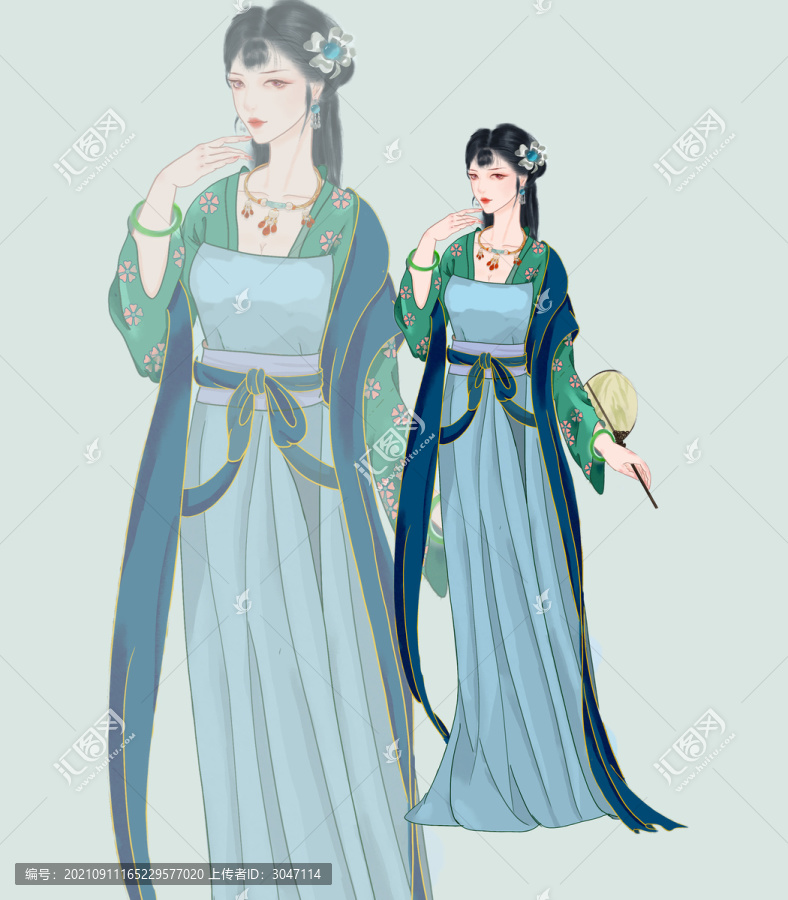 唐朝仕女圖
