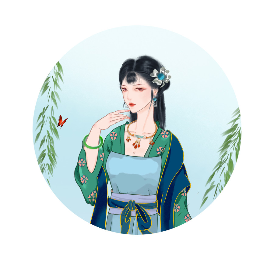 唐朝仕女圖