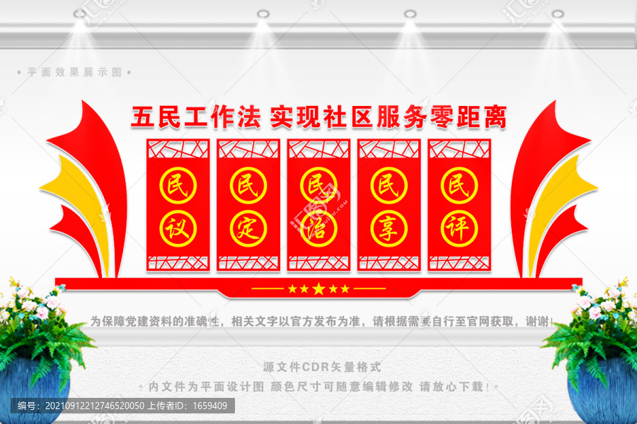 五心工作法形象墻