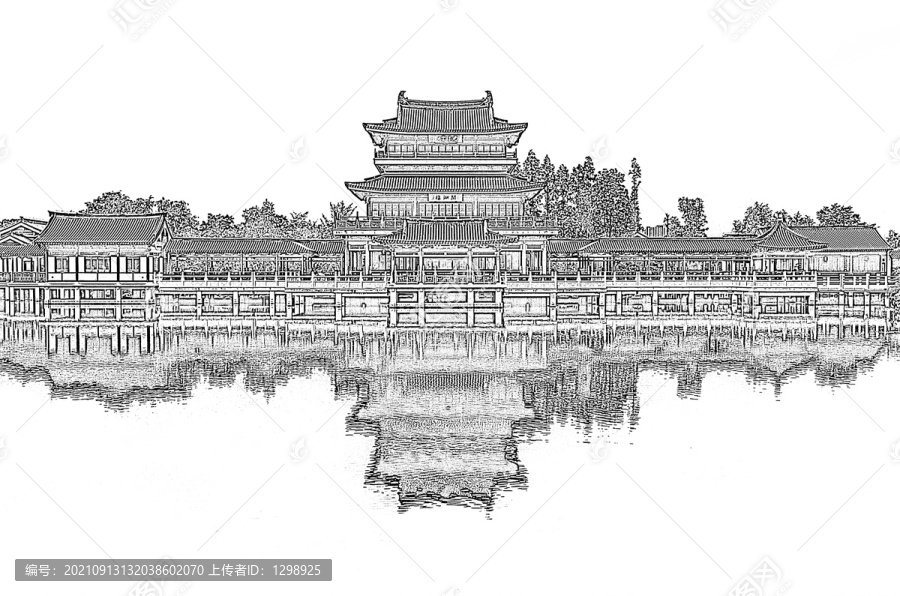 古閣樓素描