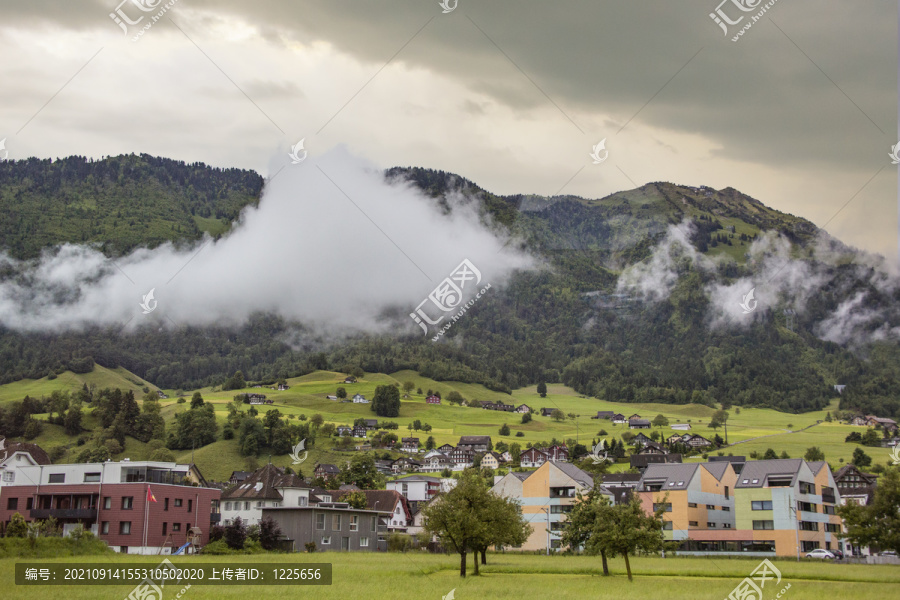 瑞士高山草甸田园风光40