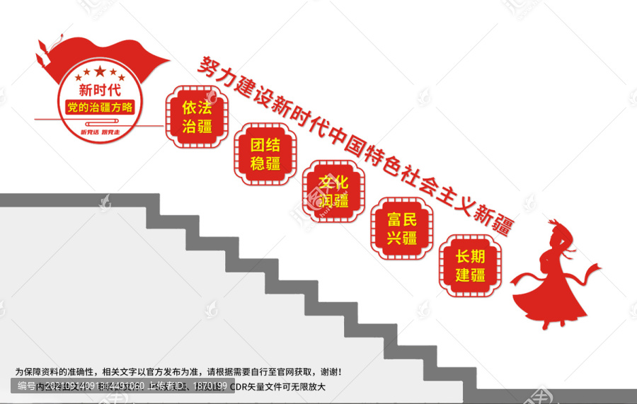 治疆方略樓梯文化墻