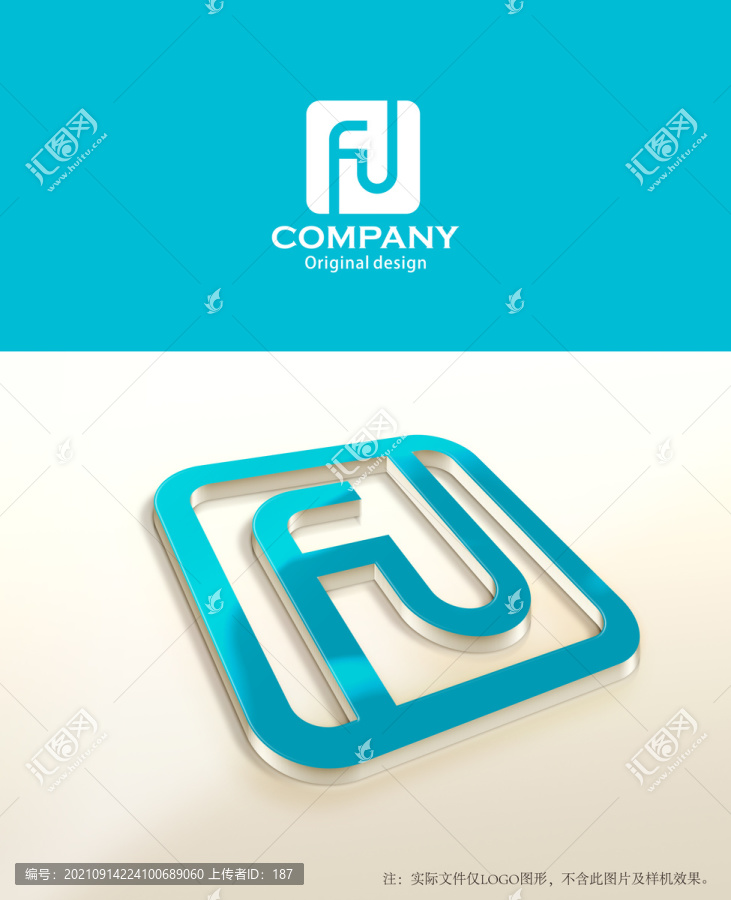 FJ字母logo