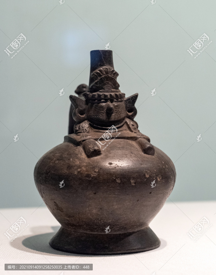 西坎文化黑陶瓶