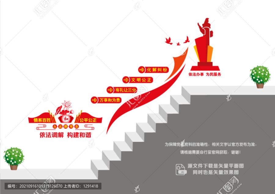 人民調(diào)解階梯文化墻