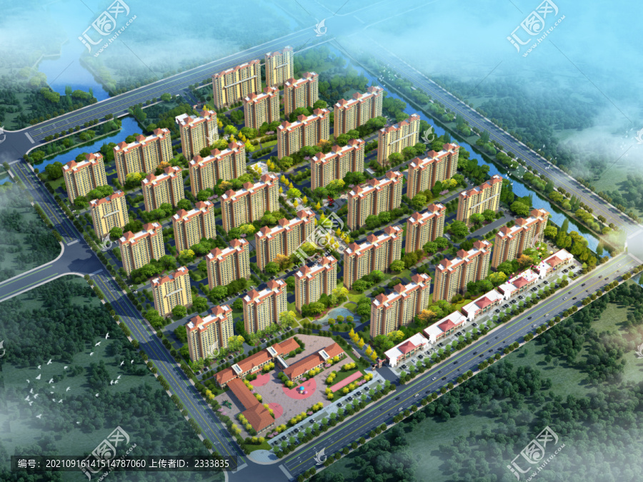 小區(qū)鳥(niǎo)瞰圖