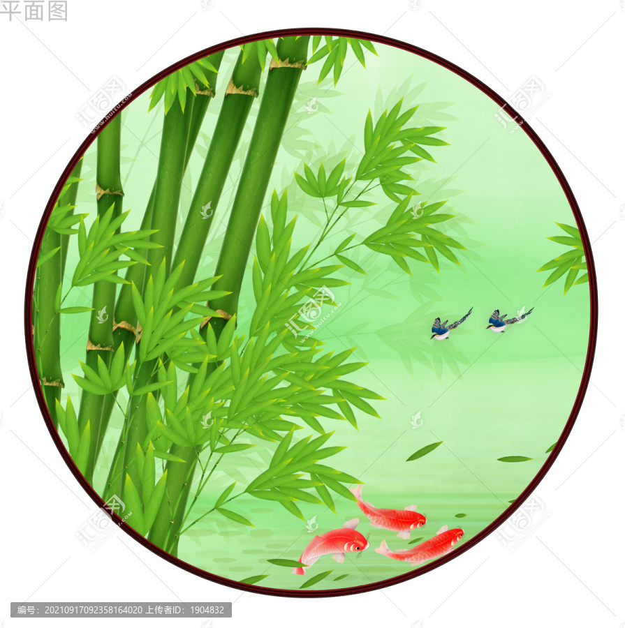 竹子裝飾畫