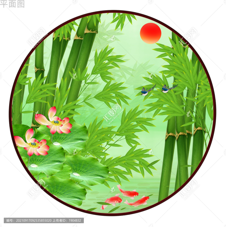 竹子裝飾畫
