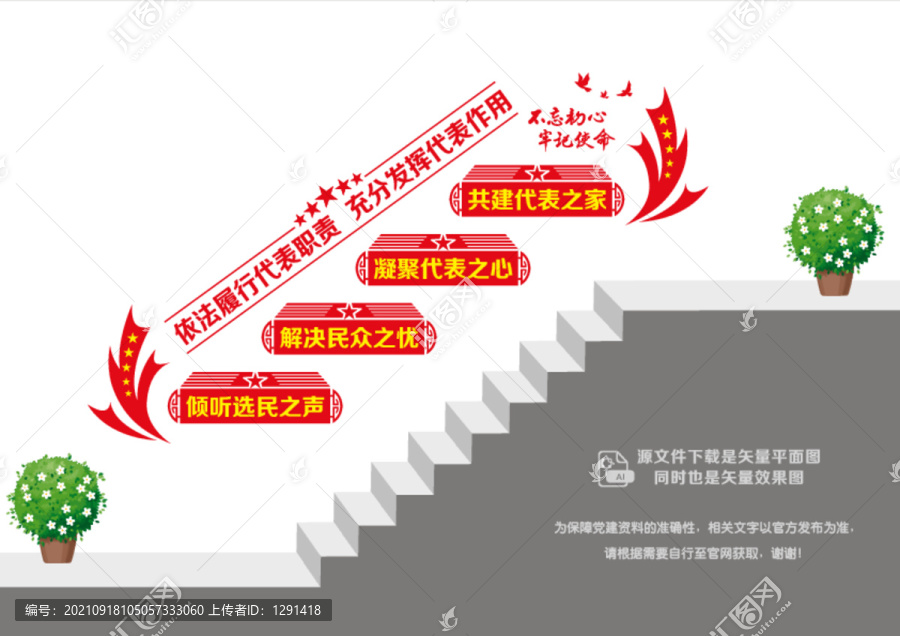 人大之家樓梯文化墻