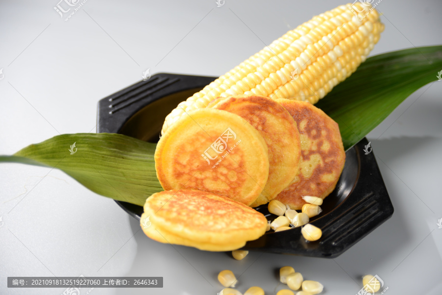 玉米粑黄金玉米饼香煎玉米烙