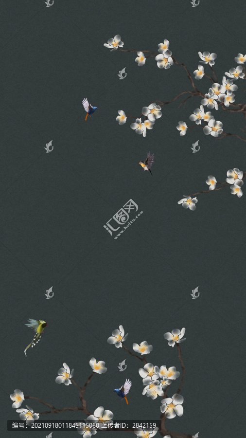 梅花花鳥圖