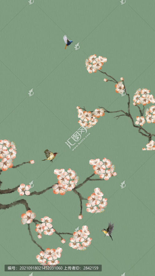 梅花花鳥畫