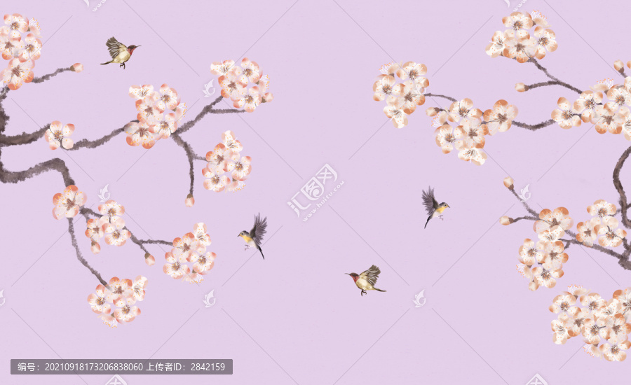 梅花裝飾壁紙