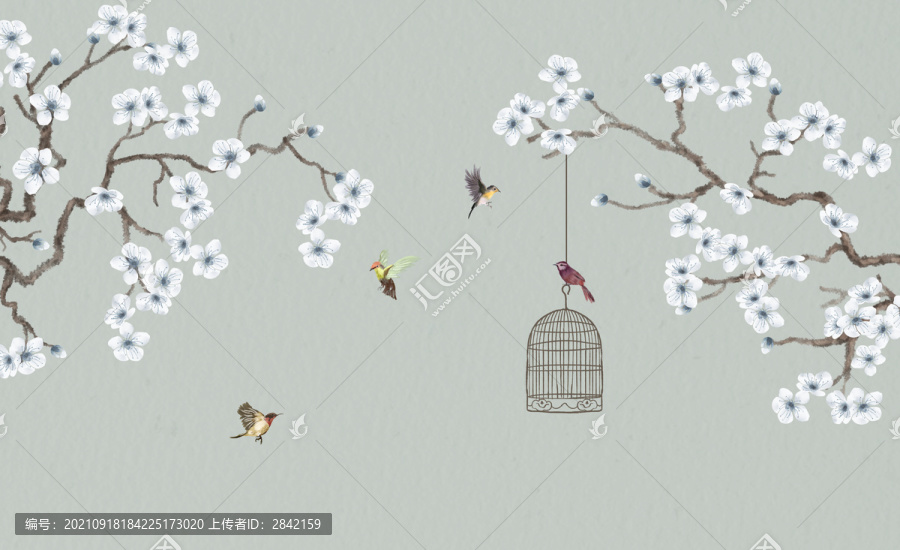 工筆梅花