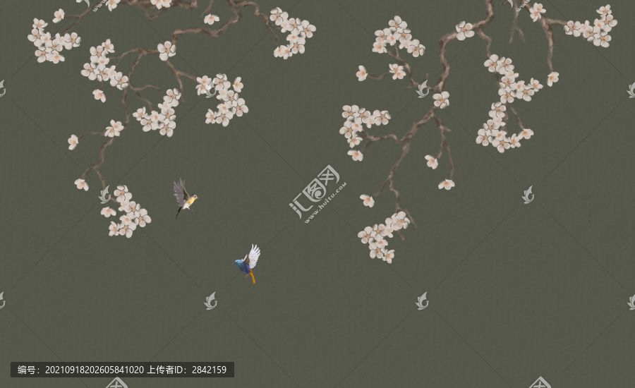 梅花裝飾壁紙