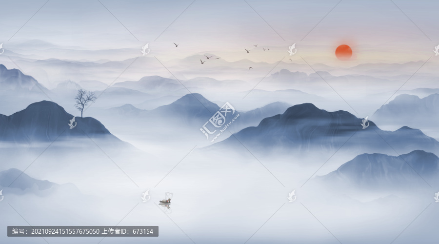 新中式山水