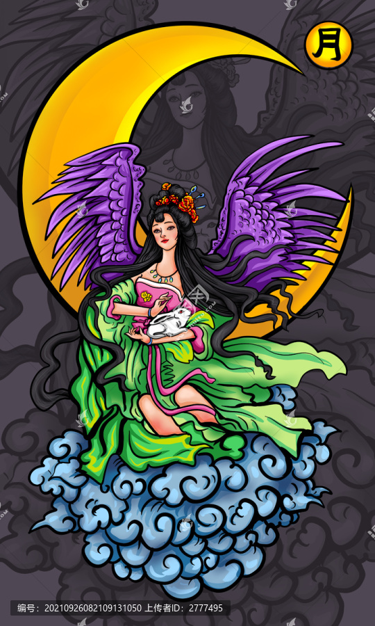 國(guó)潮女神插畫