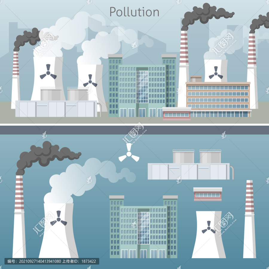 工厂排放废气,空气污染环境插图