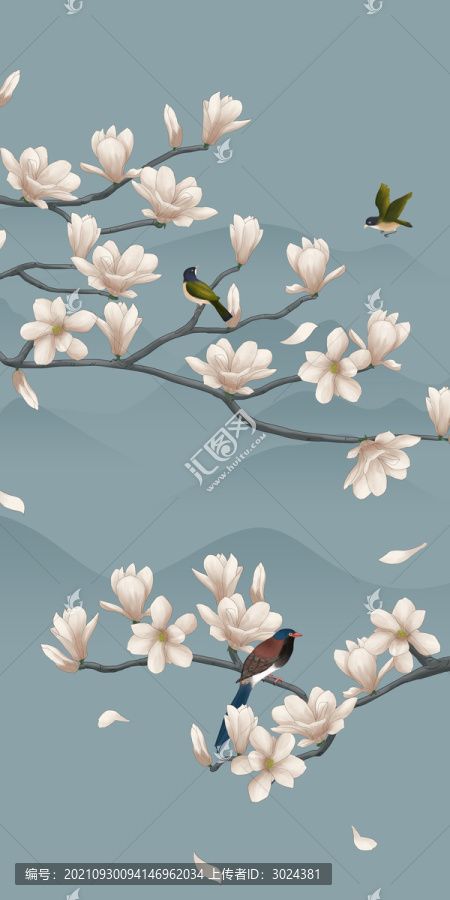 玄關(guān)花鳥(niǎo)畫(huà)