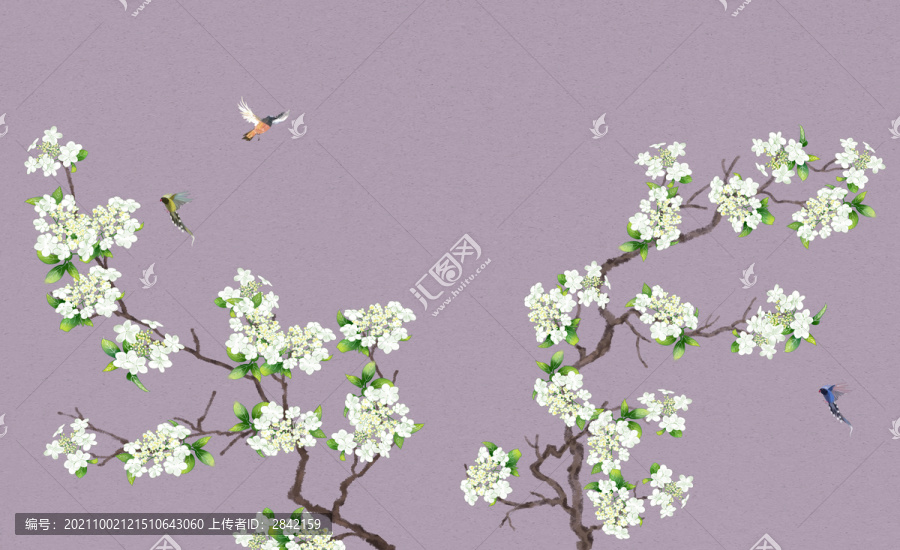 工筆花鳥裝飾畫