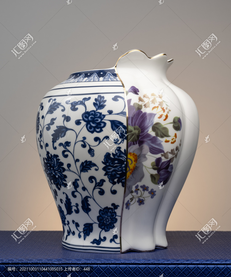 中西合璧花瓶