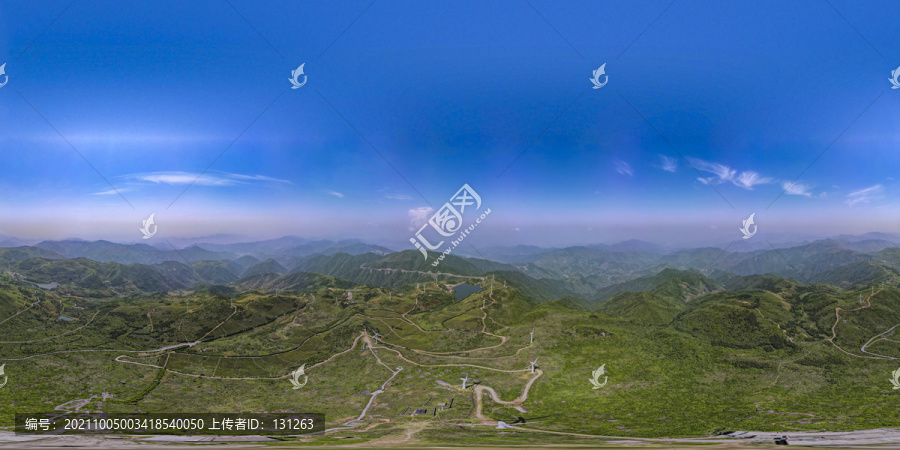 东阳东白山高空720全景素材图