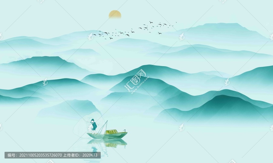 山水背景