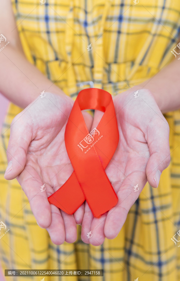 预防艾滋病红色丝带