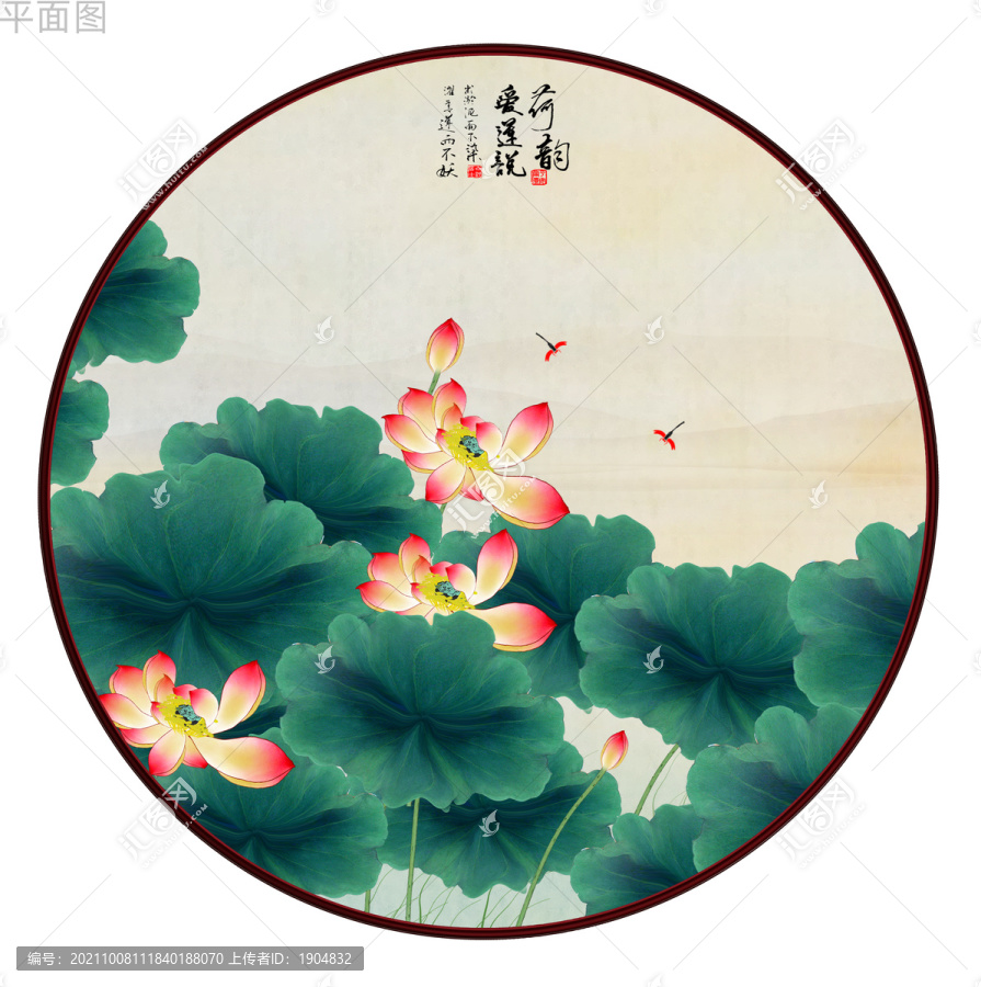 荷花裝飾畫(huà)