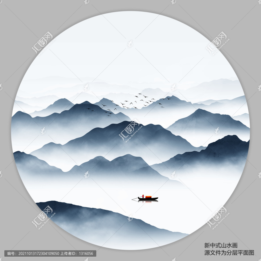 禅意山水画