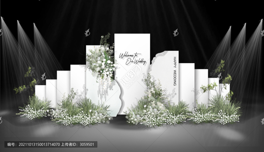 白綠小清新侘寂風(fēng)