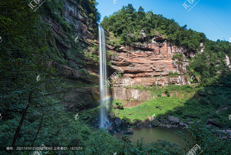 重庆江津四面山水口寺瀑布风光