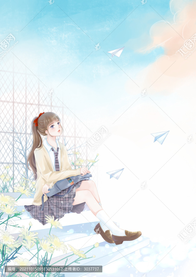 少女与纸飞机