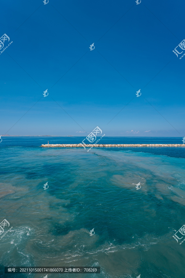 希腊地中海海洋风景